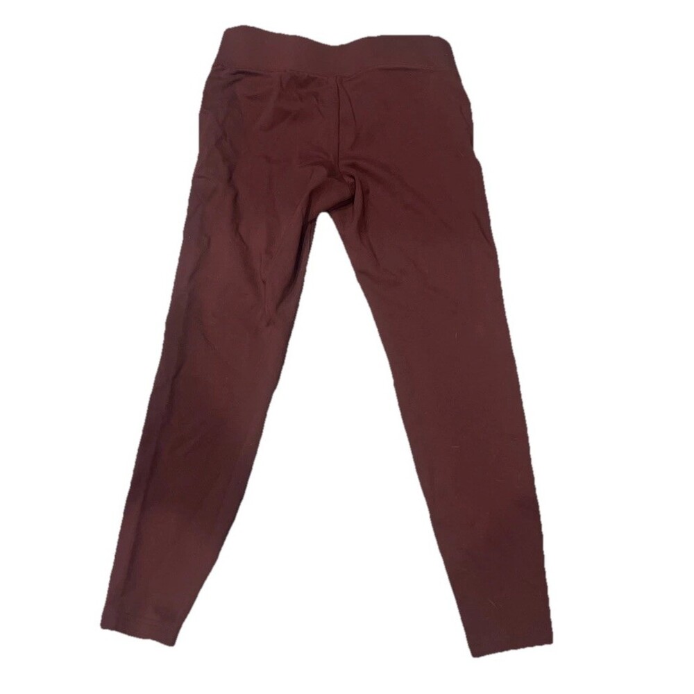 Torrid Burgundy Leggings Wide Band Tummy Control Women’s Size 00 Comfort Style - Picture 2 of 7